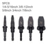 VideoPUP 5pcs Swaging Tool Drill Bit Set, Imperial Pipe Expander for Air Conditioning Copper Pipe Flaring Spin Set
