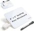 Small Dry Erase Board, 8" x 6" Desktop Clear Glass White Board, Memo Note for Home Office School