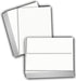 Hamilco White Cardstock Paper with Envelope Set 5" x 7", 80 lb