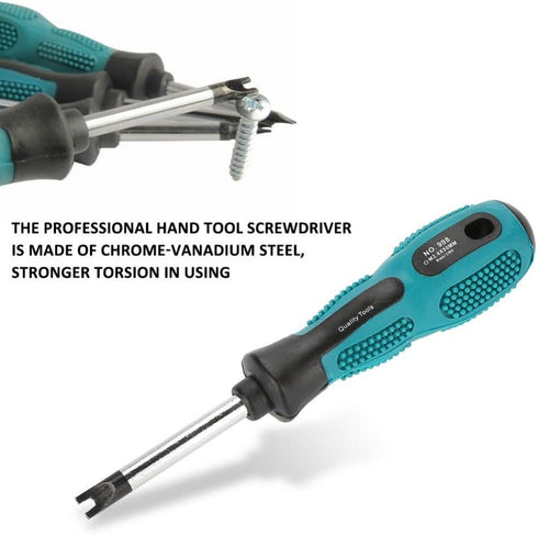 Fork Type Screwdriver Set - 4 Pcs U Fork Bits Magnetic Screw Driver CRV Multifunctional Tool