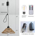 Control,4*AA Decor-2 Pack HuixuTe Battery Operated Hanging Outdoor Chandelier, Gazebo Lights Outdoor Pendant Light