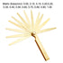 uxcell Metric Thickness Feeler Gauge 0.05-1mm 13 Blades Brass Measuring Tool for Width Gap