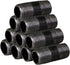 Heavy Duty Industrial Malleable Black Steel Pipe, 1/2 in. x 2-1/2 in. Pre Cut Threaded Pipe Nipple (10-Pack)