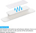 uxcell 6Pcs Self-Stick Handles, White Plastic Self-Adhesive Drawer Pulls for Bathroom, Closet, Wardrobe, Dresser
