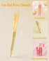 Four Candies 12 Pack 0.5mm Quick Dry Retractable Gel Pen Set, Cute Transparent Pastel Fine Point Aesthetic Pens (Black)