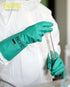 PACIFIC PPE 2 Pairs Nitrile Chemical Resistant Gloves, Flocked, XX-Large, 15 mil, Strong Acid & Alkali Resistant