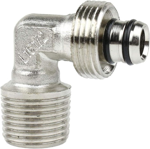 Maxline 90 Degree Elbow Fitting 1/2 Tubing x 1/2" Male NPT for Compressed Air Piping M8085