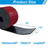 Adhesive Rubber Strips, 3" Wide x 1/8" Thick x 20' Long, Neoprene Rubber Sheets for Matting, Padding, Insulation