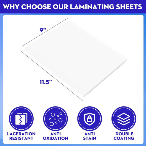 CAREGY Thermal Laminating Pouches, 200 Pack, 3 Mil, Clear, Letter Size