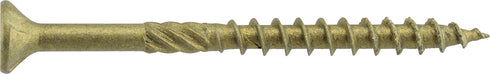 Power Pro 42482 Wood Screws, 9" x 3", Coarse Thread, Epoxy Coated, Outdoor Rust Resistant, Bronze, 50pcs Pack