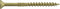 Power Pro 42482 Wood Screws, 9" x 3", Coarse Thread, Epoxy Coated, Outdoor Rust Resistant, Bronze, 50pcs Pack