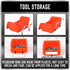 HORUSDY 150-Piece Pegboard Hooks Assortment with Pegboard Bins for Organizing Various Tools and Accessories