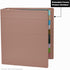 Carstens 2-Inch Heavy Duty 3-Ring Binder, Side Opening, Dusty Rose, Durable Plastic, Holds 300 US Letter Sheets, Made