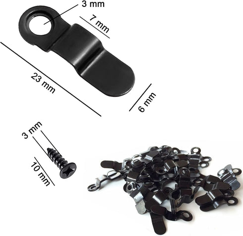 80 Pcs Picture Frame Turn Button Fasteners BOYIDEW 40Pcs Photo Frame Hardware Backing Clips 40Pcs Screws Picture Frame Tabs for Craft, Hanging Pictures, Photos, Drawing, 23mm