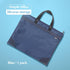 M&G Zipper Pouch with Handle, 12x15 in Large Pocket File Bag, A4 Document Storage Bag (Blue)