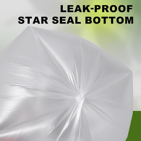 1000 Count 7-10 Commercial Trash Can Liner - Wholesale Garbage Bags on Perforated Roll Gallon Multipurpose for Office