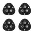 Self Adhesive Mini Caster Wheels, 360°Rotation Swivel Stainless Steel Rollers for Furniture (4 Pack, Black)