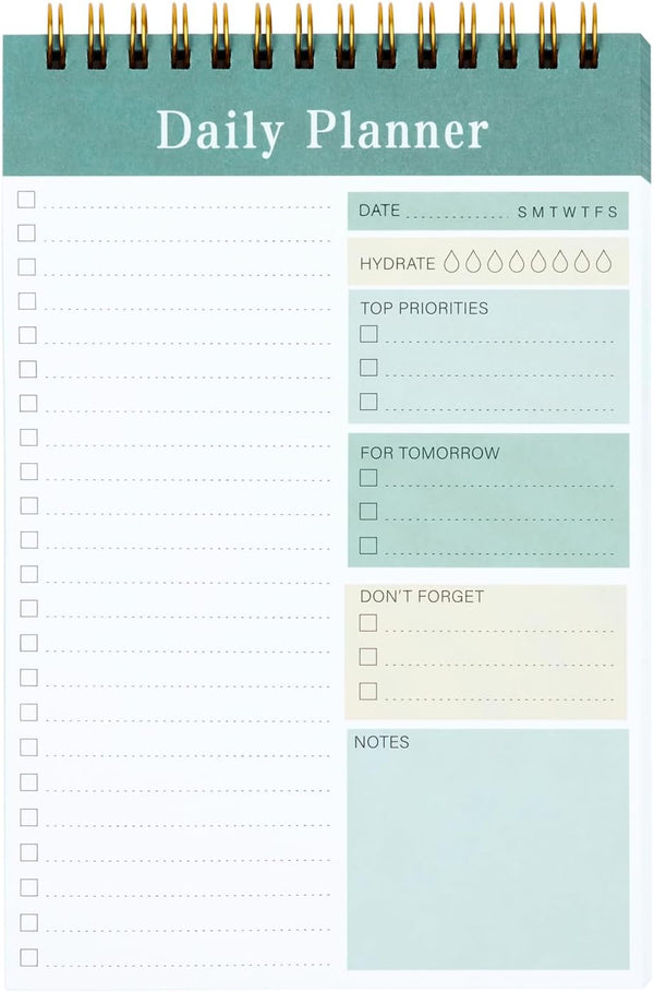 To Do List Notepad, 52 Sheets Undated Daily Planner 2024, 5.2"x7.8" for School and Office Supplies
