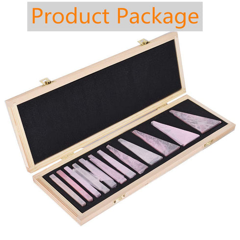findmall 12Pcs Machinist Tool Angle Block Set, 1/4°-30° Gauge Block for Lathes Milling Ground Inspection