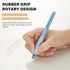 ParKoo Gel Pens Set, 12 Pcs, 0.5mm Fine Point, 6 Black/6 Blue Ink, Quick Dry, Click Silent Pens for Notetaking
