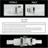 2PCS 1/4" 3/8" 5/16" Plastic Tube In-Line Hose Quick Connector with Shut-Off Valve, Female Quick Connect