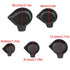 Weighing Pan Narrow Spout Plastic Scale Tray Set, 5 Sizes Black for Weighing Liquid Powder, etc. Lab Equipment
