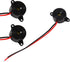 Walfront 23mm 12mm 100mm Piezoelectric Buzzer, Active Sound Electronic Sounder with Integrated Driver for Computers