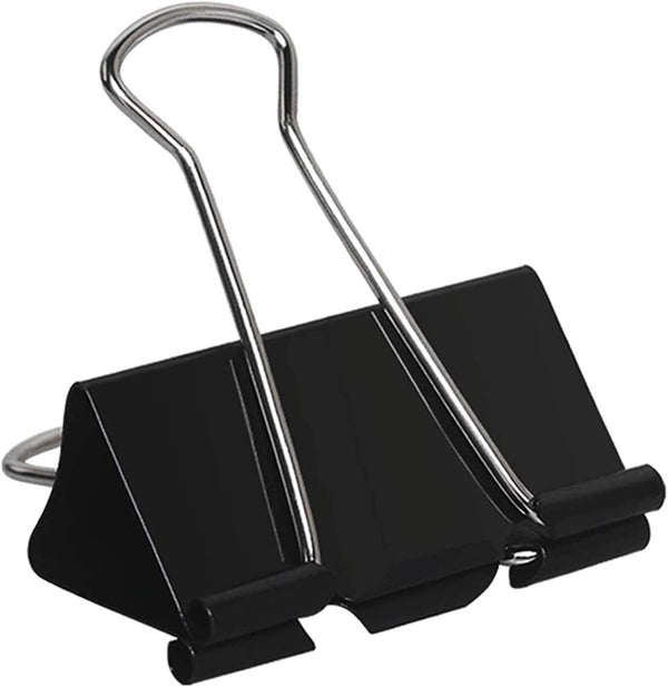 Extra Large Binder Clips 2 Inch (48 Pack) Big Paper Clamps for Home and Office Supplies, Black