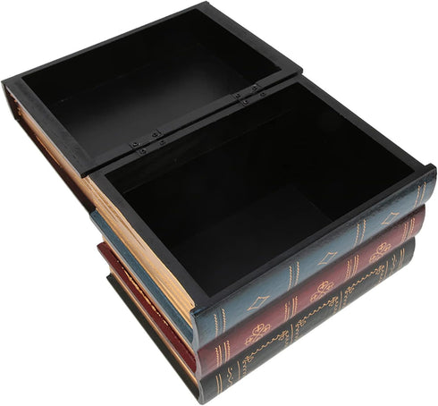 Decor(#2) Book Safe, European Style Decorative Fake Book, Hollowed Out Decorative Faux Books, Compartment Box