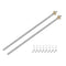 uxcell 2 Pcs 350mm / 14 Inch Tr8x4 Stainless Steel Lead Screw with T8 Brass Nut for 3D Printer Z Axis, CNC Machine