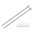 uxcell 2 Pcs 350mm / 14 Inch Tr8x4 Stainless Steel Lead Screw with T8 Brass Nut for 3D Printer Z Axis, CNC Machine