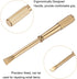 2pcs Mini Bracelet Screwdriver, 4mm Titanium Steel Slotted Screw Driver with 5mm Width Non-slip Handle