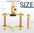 2 Pcs Brass Self Piercing Saddle Valve Copper Self Tapping Valve with 1/4 Inch Compression Outlet for 3/8 to 1-5/16 Inch Water Pipe Supply by Moxweyeni