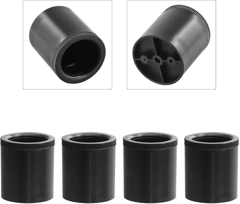 Floweringbeter Set 4 (51.5mm) of Cabinet Feet with Height Adjustment for Sofas, Couches, and TV Stands Strong ABS