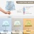 3 ALAZA Table Lamp Seashells Nautical Ocean Blue Coastal Bedside Lamp for Bedroom LED Nightstand Desk Lamp with USB