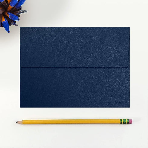 LUXPaper A7 Invitation Envelopes - Peel & Press, 5 1/4" x 7 1/4", Lapis Metallic - Stardream, 50 Qty