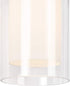 589010-BLK 1-Light Dimmable Design House Hansen Modern Contemporary Indoor/Outdoor Wall Light with Open Bottom Frosted