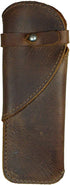 Hide & Drink Leather Heart Pen Case, Pencil Organizer, Handmade Office Accessories, Bookworm Gifts (Bourbon Brown)