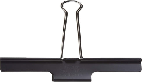 Lion Extra Large Binder Clips, Black, 110-Sheet Capacity