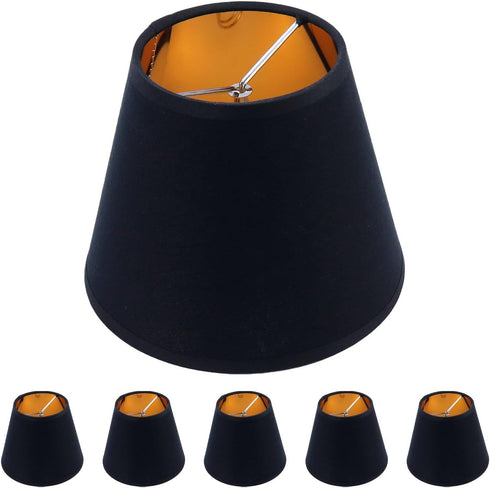 6Pcs Chandelier Shade for Candelabra Bulbs, Clip Mount Shade, 3.54" X 5.9"