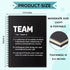 Team Definition 160 Blank Pages Spiral Notebook, Funny Team Work Notebook Gift for Coworker, Dream Team Gifts for Colleague, Team Member Gift, New Job Gift Appreciation Gift for Coworker by Sixrip