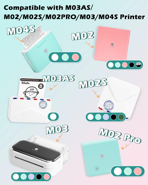 Phomemo Golden Self-Adhesive Thermal Paper - Glossy Printable Sticker Paper for M02/M02 Pro, 50mm x 3.5m
