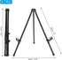 PATIKIL 1Set Tabletop Easel Stand for Display, 14in Table Top Easel Stand Small Portable Tripod Aluminum for Signs Poster Art Painting Decor Picture Photo Wedding, Black