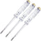 Fielect 3pcs Test Screwdriver, Voltage Detector Pen Light Circuit Tester Electric Test Pen AC/DC 100-500V