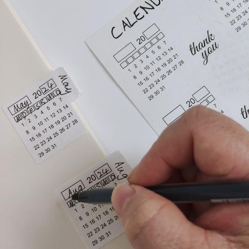 Monthly Tabs Calendar Stickers for Yearly Planner, Journal Dividers for School Year Agendas