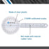 BodyMed 8 Inch Medical Spinal Goniometer Measurer 360 ISOM Calibrated Scales for Physical Therapy Rehab