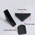YouU 20 4 50mm UoYu pcs Mirror Corner Protectors x Black Toughened Glass Corner Protector Ceramic Tile wrap Angle