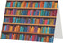 Vuiopuf Library Bookshelf Elegant Gold-Foiled Pearlized Paper Greeting Card-Blank Inside,Single-Sided Print