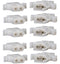 Molex Connector Lot - 5 Matched Sets, 2-Circuits with 14-20 AWG .093" Pins, Free Hanging