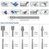 Wood Carving Bits Engraving Router Bit, 20pcs HSS Rotary Burr Set for DIY Woodworking & Carving